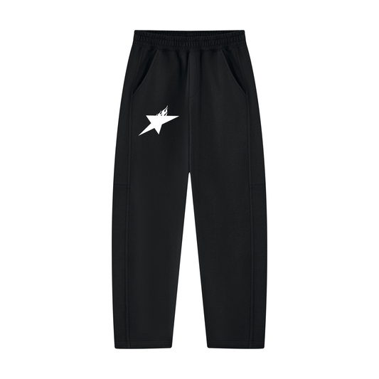 Unisex Tapered Straight Hem Sweatpants