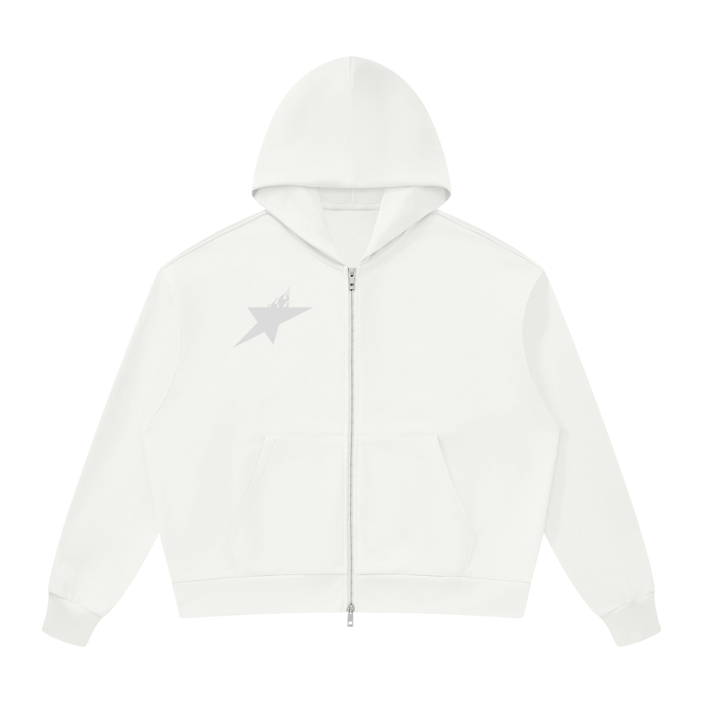 Unisex Drop Shoulder Full Zip Hoodie