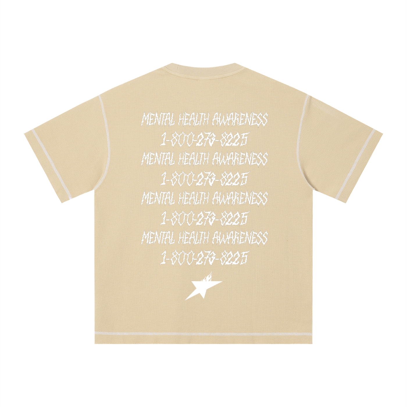 Unisex Sunfade Waffle Boxy T-Shirt