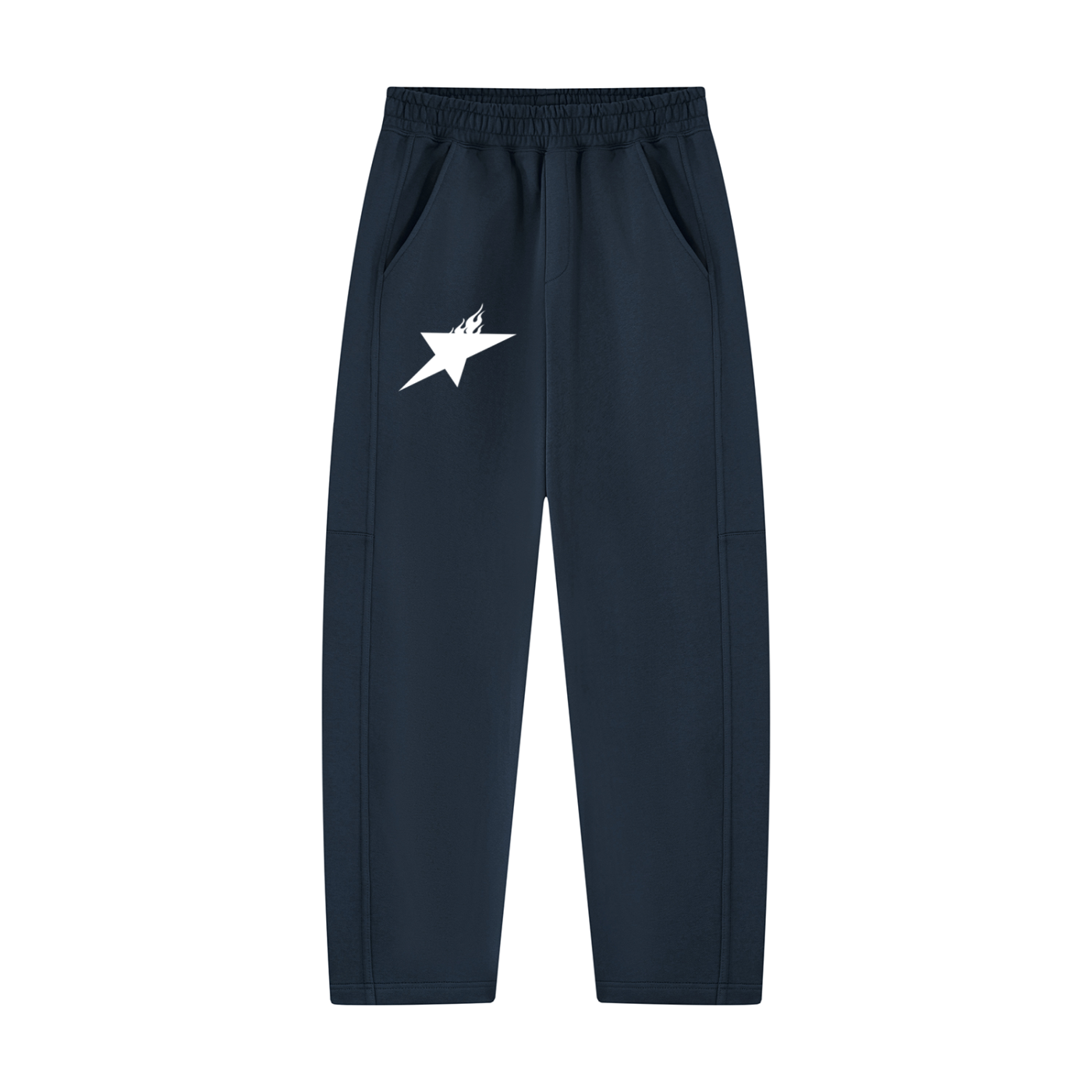 Unisex Tapered Straight Hem Sweatpants