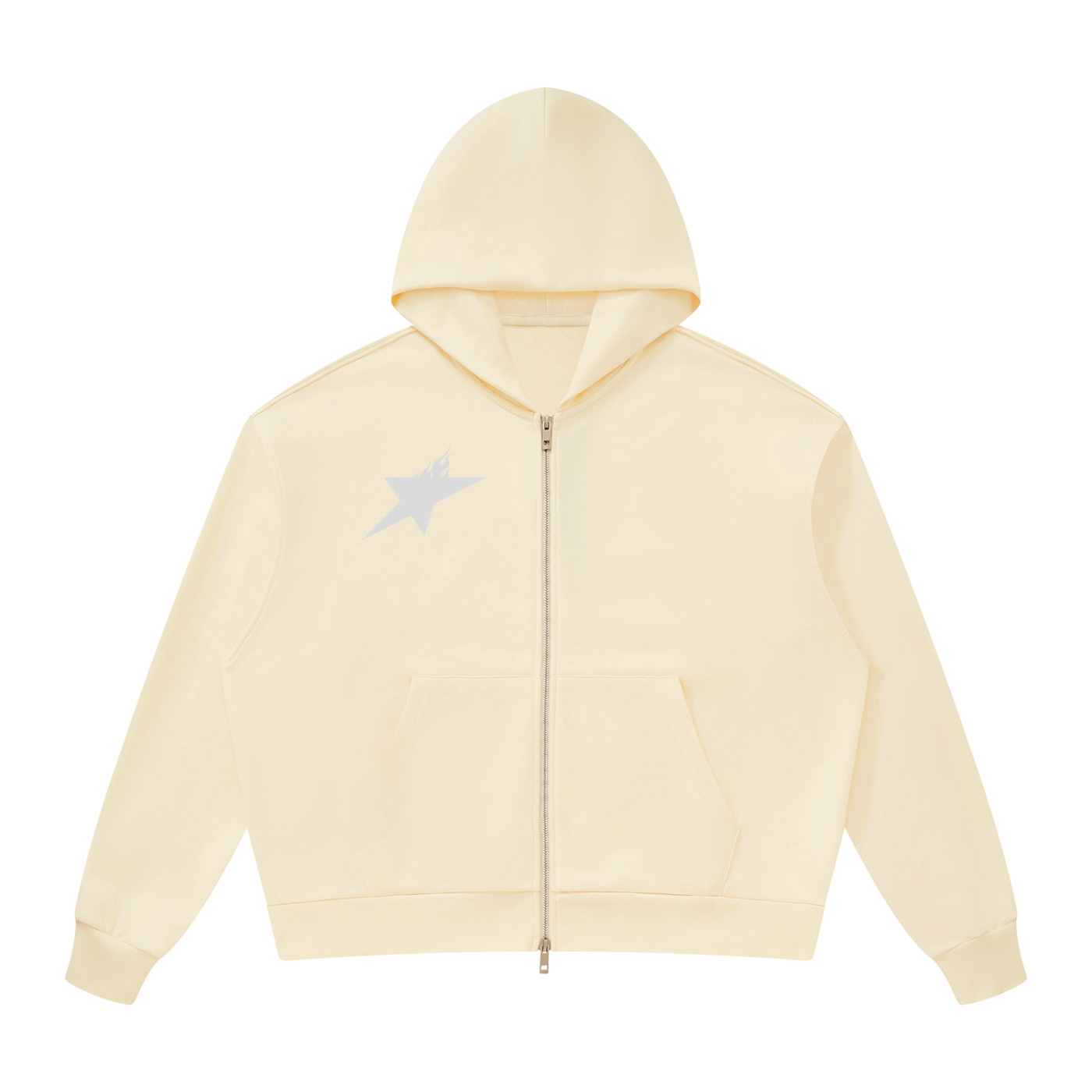 Unisex Drop Shoulder Full Zip Hoodie