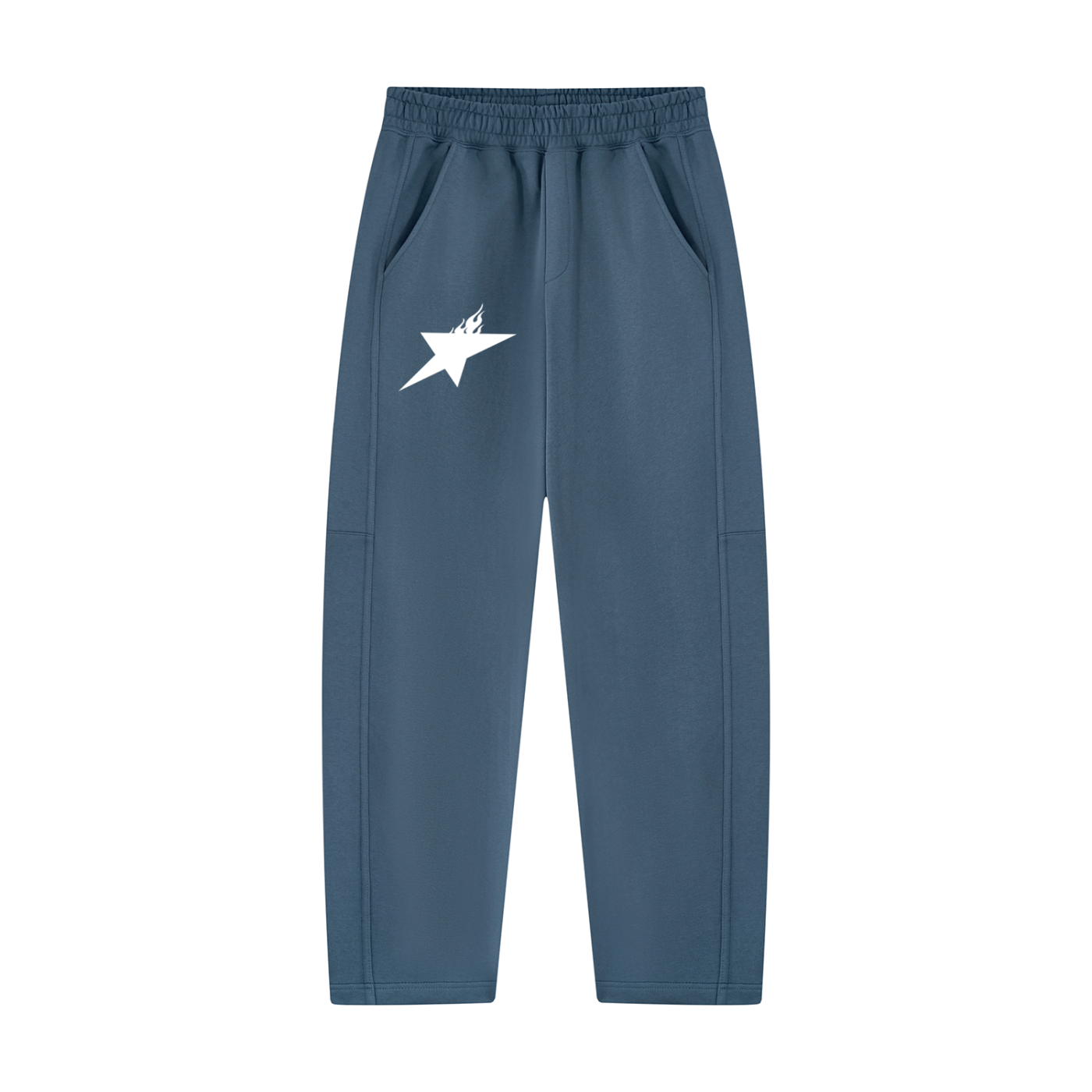 Unisex Tapered Straight Hem Sweatpants