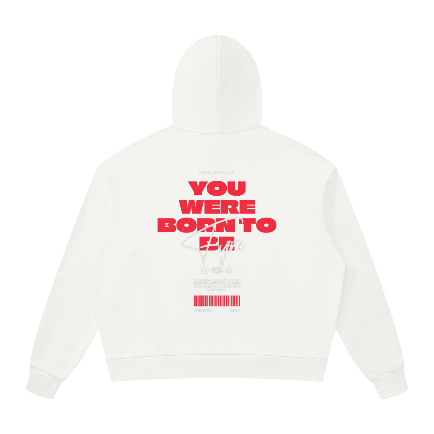 Unisex Drop Shoulder Full Zip Hoodie