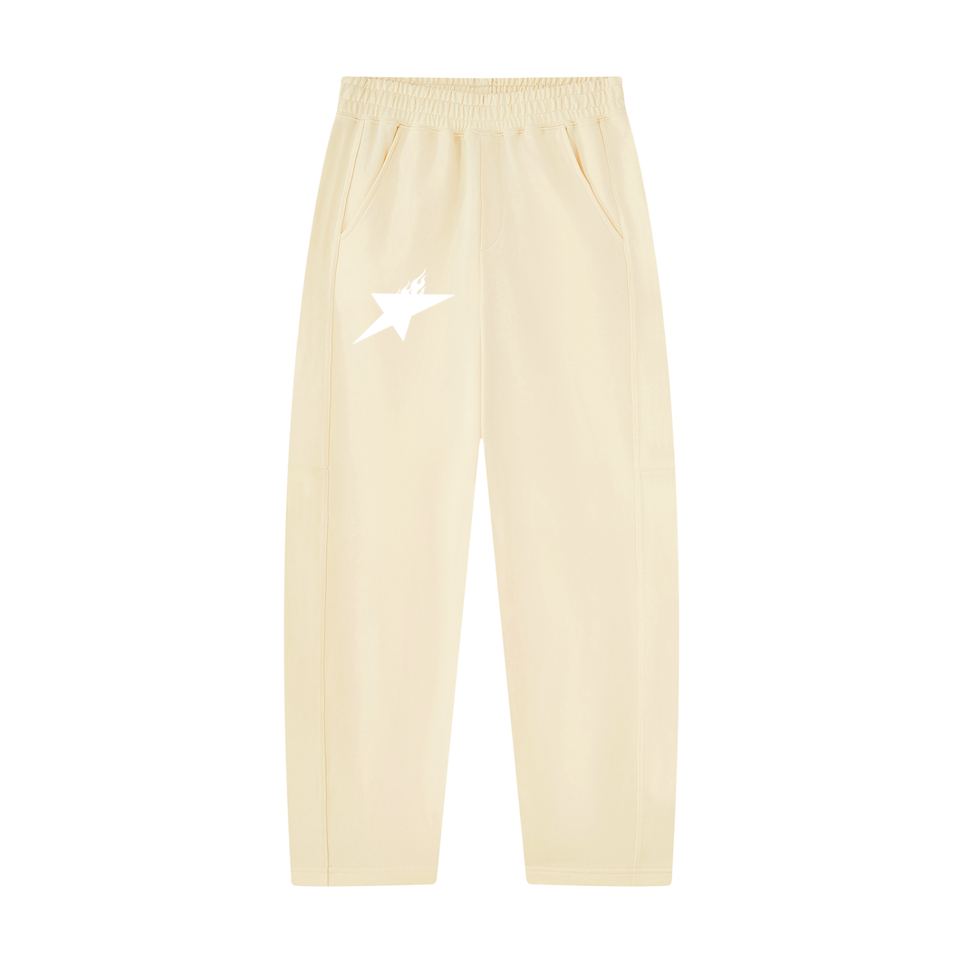 Unisex Tapered Straight Hem Sweatpants